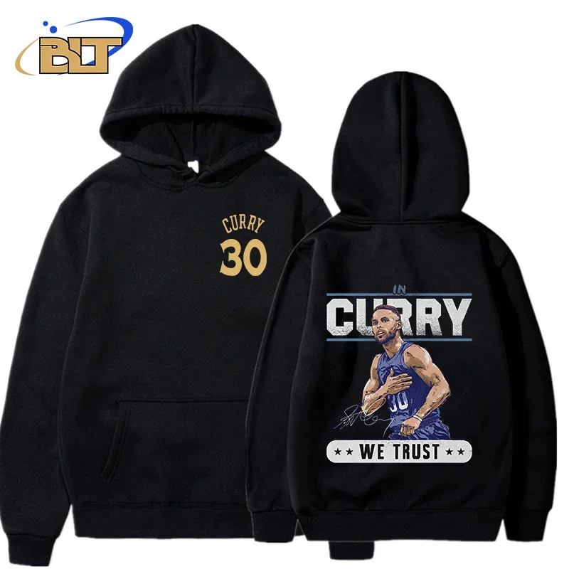 stephen curry double-sided printed adult hoodie loose large size sports sweatshirt casual top for men and women