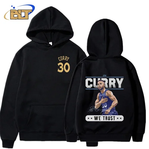 Imagen 1 del producto Sudadera con capucha estampada de doble cara para adultos, sudadera deportiva holgada de talla grande, top informal para hombres y mujeres, stephen curry