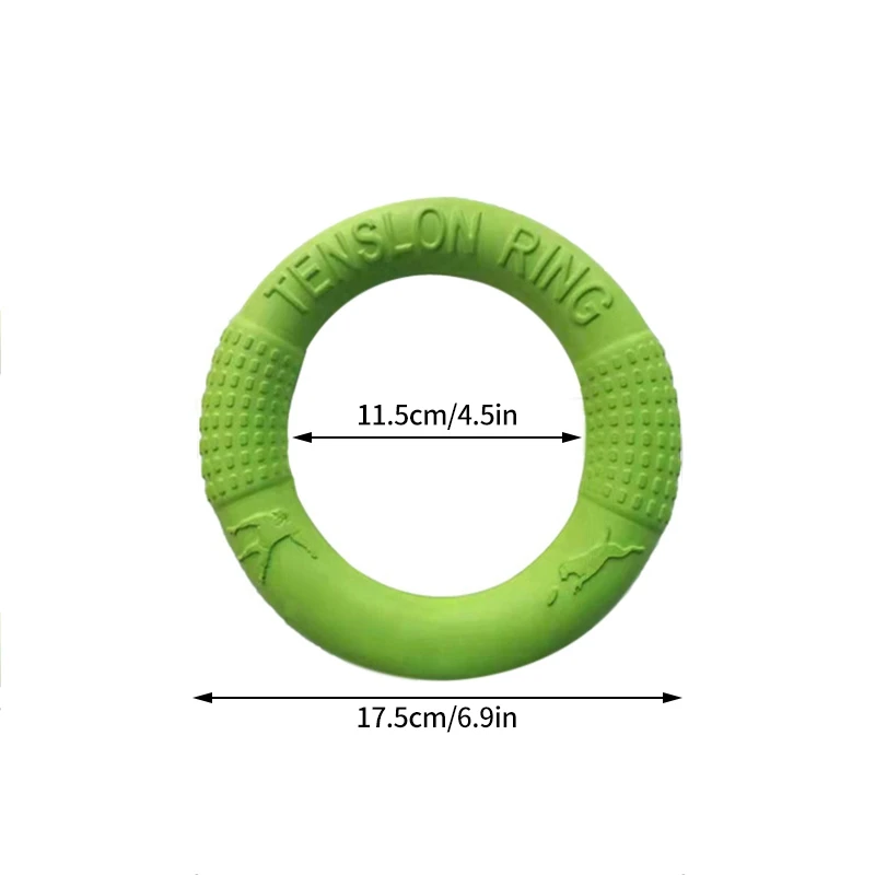 1pc Orange Dog Toys Pet Flying Disk Training Ring Puller EVA Interactive Training Ring Puller Resistant for Dogs Ball