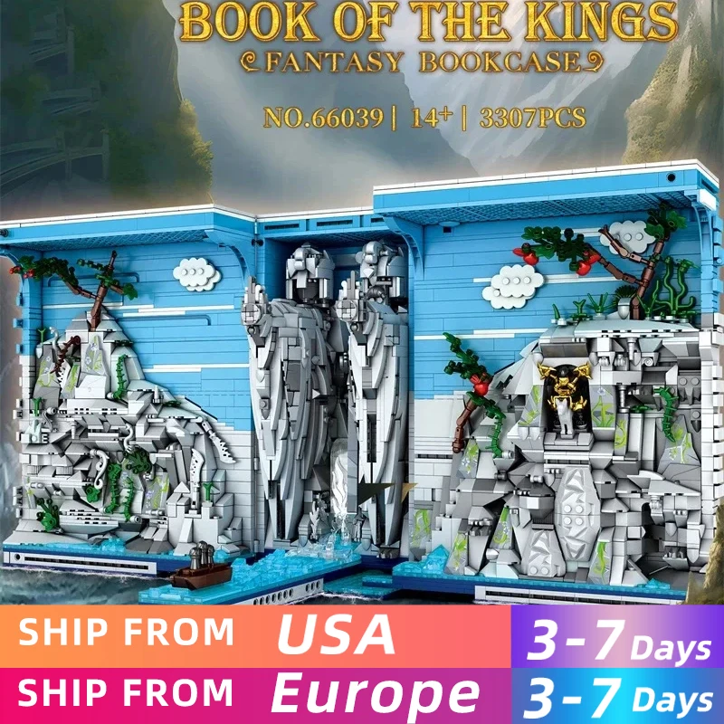 3307PCS Egypt Kingdom Bookend Building Blocks God Stone Statue Famous Landscape Model Bricks Kids Educational Toys Holiday Gifts