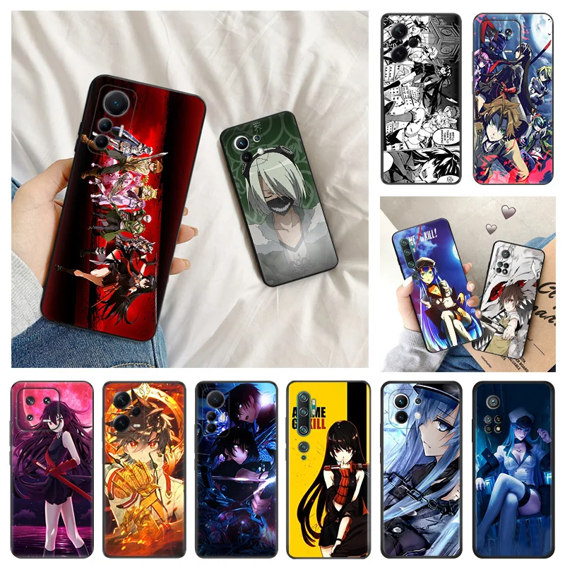 Ultra Thin Akame Ga Kill Anime Black Phone Case for Redmi Note13 4G 12s 12c 13c Xiaomi 13 12 Lite 12x 12t Pro Cover