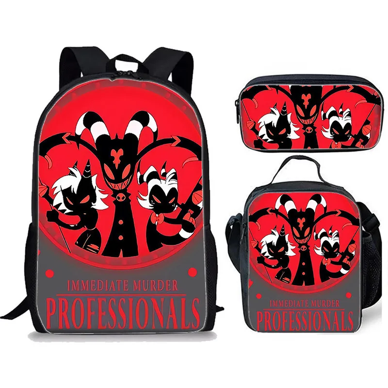 

Popular School Bag Set Three Sizes Kids Backpack Crossbody Bag Pencil Case For Students Children Boys Girls Lightweight Durable