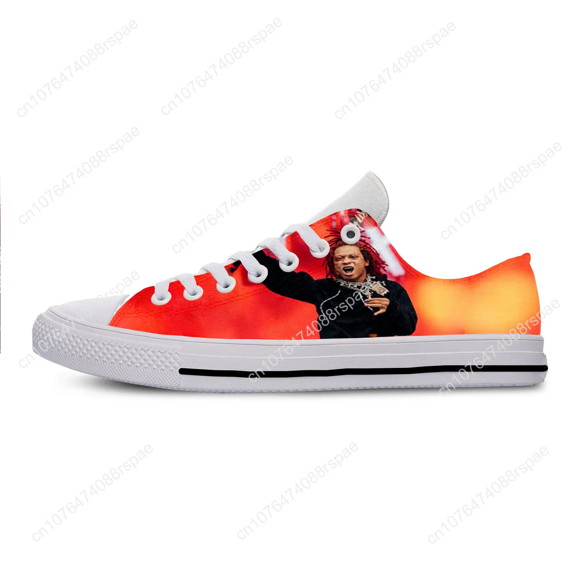 Sepatu Harajuku kasual Handiness Musim Panas pria wanita Hip Hop musik Rap Rock Rapper Trippie Redd sepatu papan atas rendah sejuk