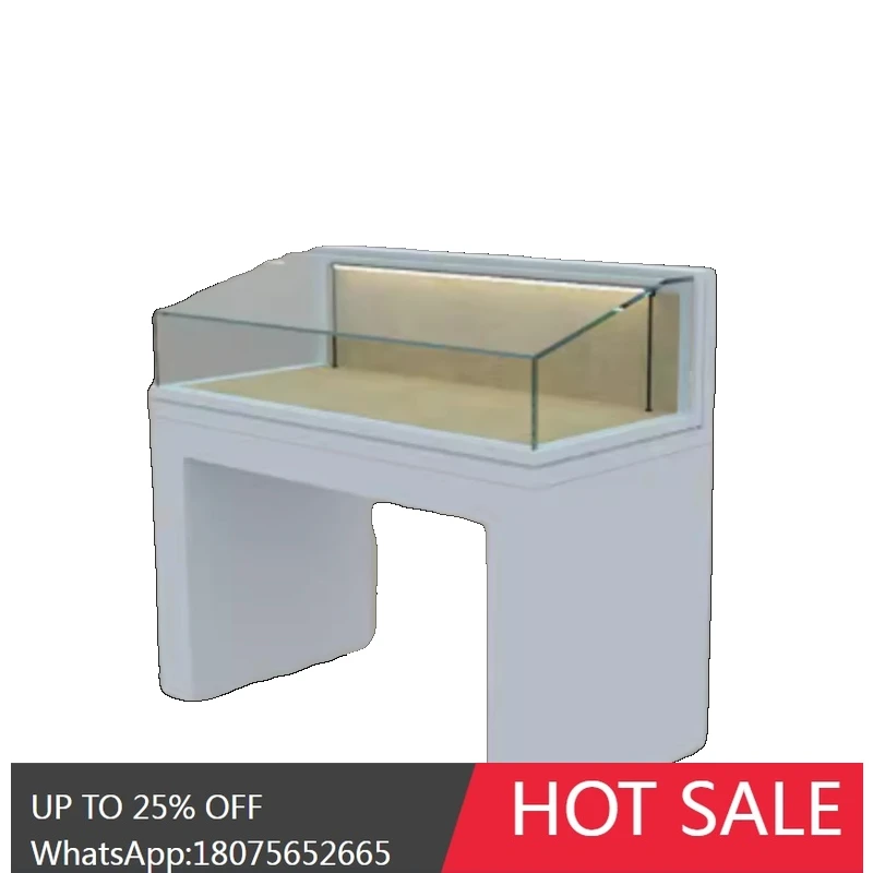 

RWJ Metal Hydraulic Flip Paint Glass Cabinet Museum Showcase