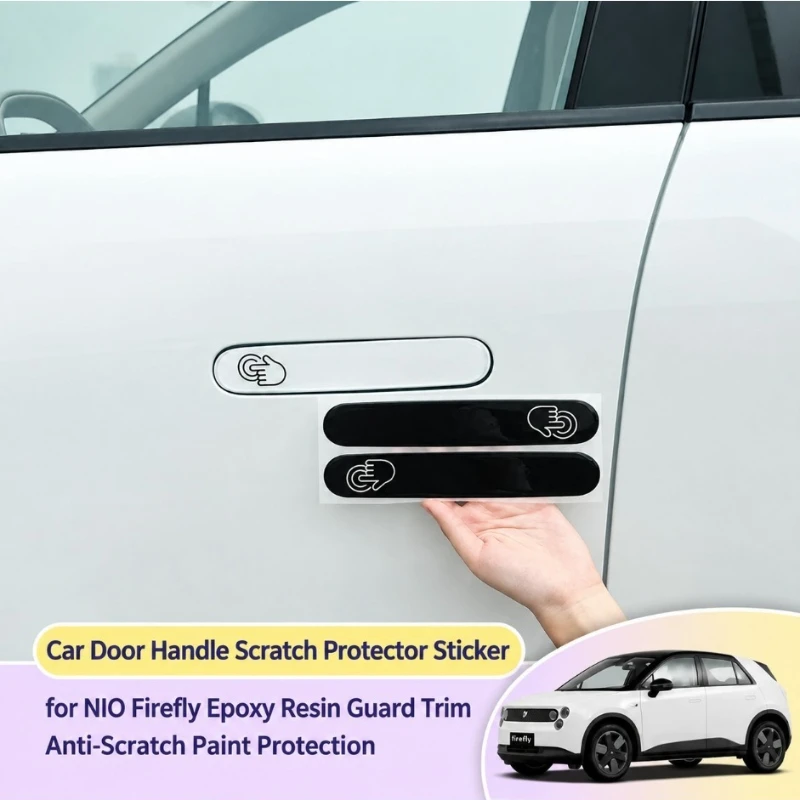 For NIO Firefly 2026 Car Door Handle Anti-Scratch Sticker Drip Glue Protective Decal Auto Body Trim Anti-wear Guard Accessories