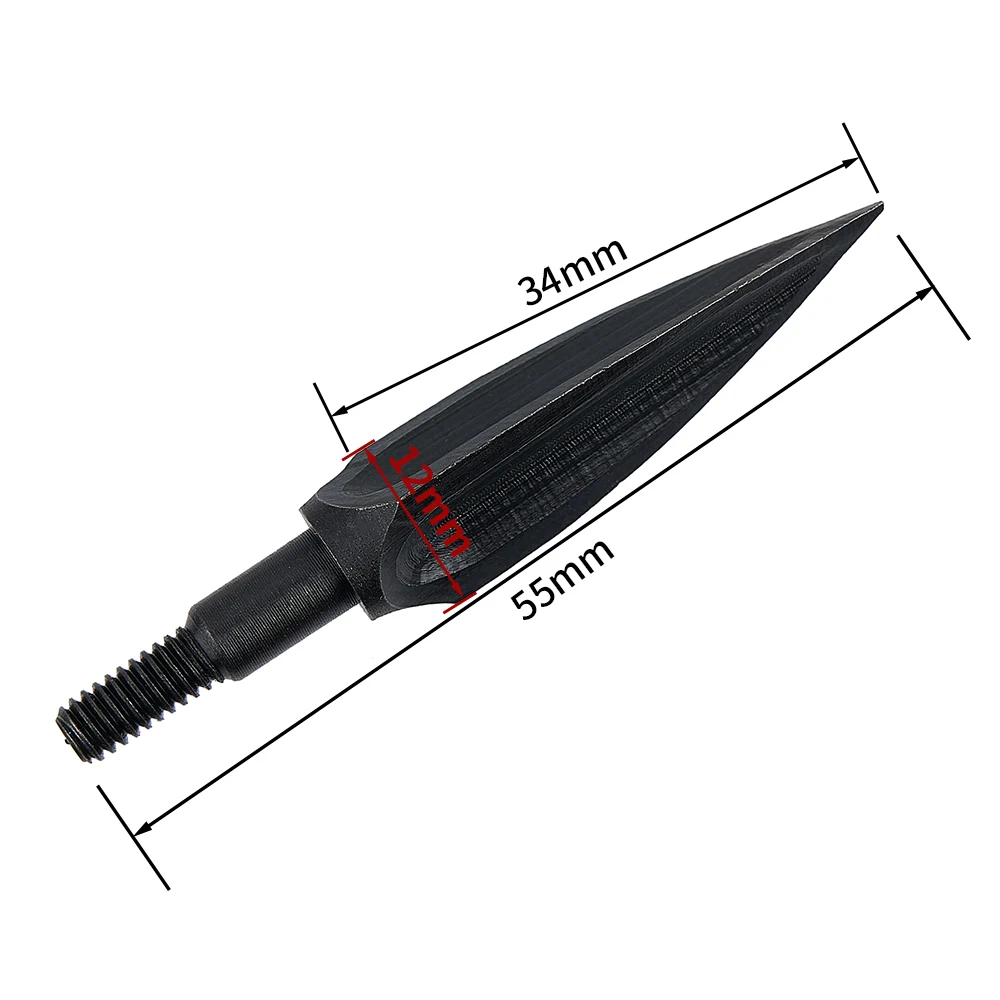 6/12 Stuks 125 Graan Hoge Koolstofstalen Pijlpunten Broadheads Pijl Punten Pijl Boogschieten Doel Voor De Jacht Op Pijl Schacht