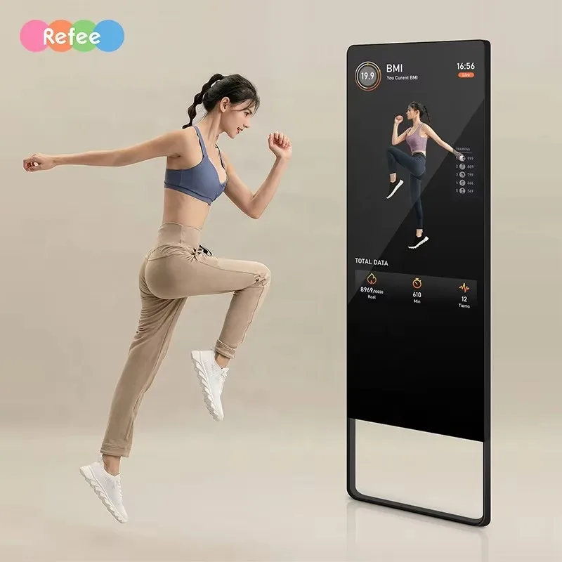 

[Best-selling] Interactive Touch Screen Fitness Mirror For Home Exercise 32-Inch 43-Inch 3-Year Warranty Wi-Fi/Bluetooth