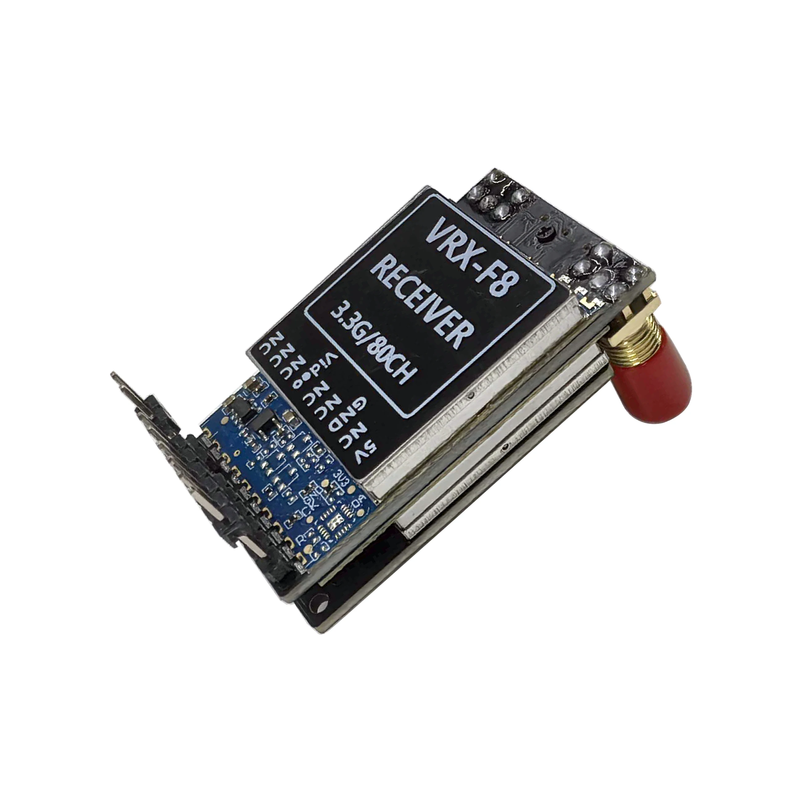 3.3G/3.8G 80CH VRX FPV Video Receiver Dual Receiver Plug and Play for FatShark Skyzone Goggles