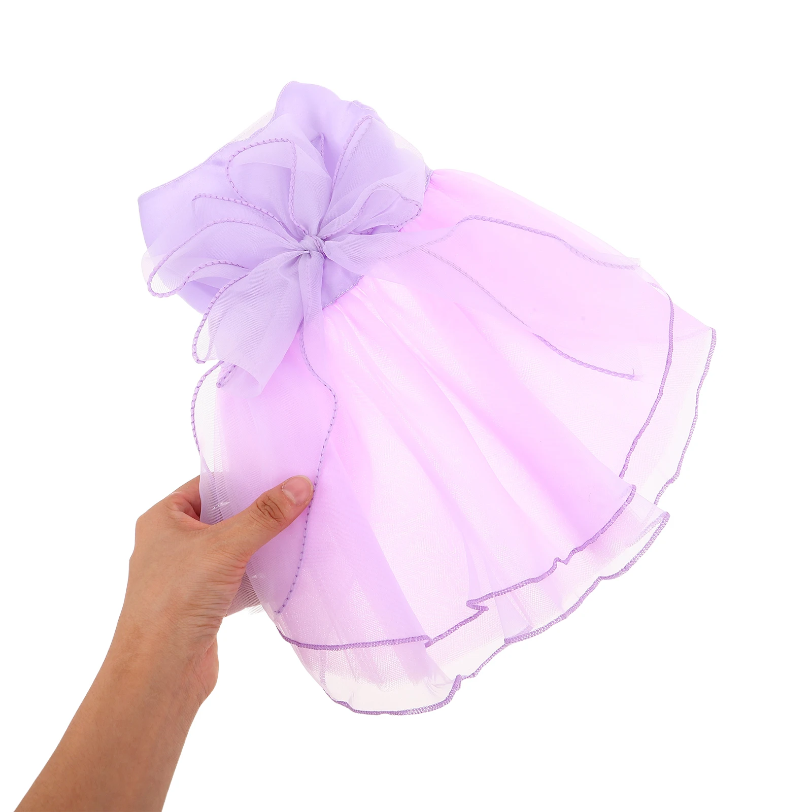 

Elegant Purple Wedding Dress Tutu Skirt Princess Pet Fancy Costume Formal Outfit For Party Holiday Apparel Bridesmaid Fancy