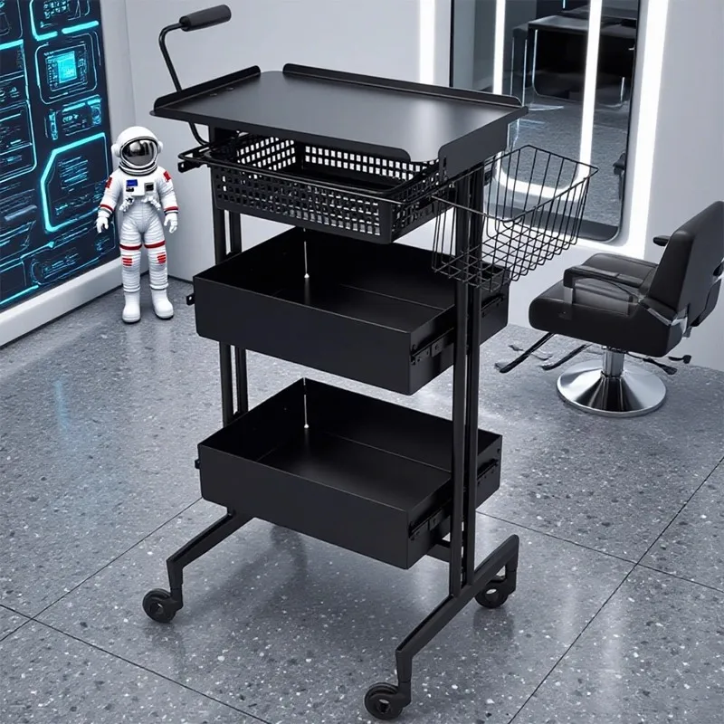 New hair salon cart hair salon special multi-functional rack bar cart barber shop perm and dyeing beauty storage cart