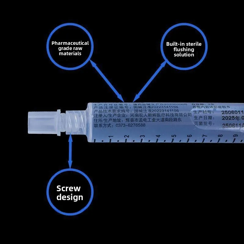 

10PCS Sterile Sealing Solution Prefilled Flush Syringe Medical Accessory for PICC Indwelling Catheter Protection