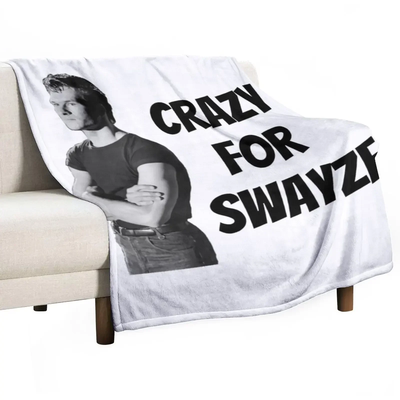 

Crazy for Swayze Throw Blanket Faux Fur Soft Warm Blanket for Bed