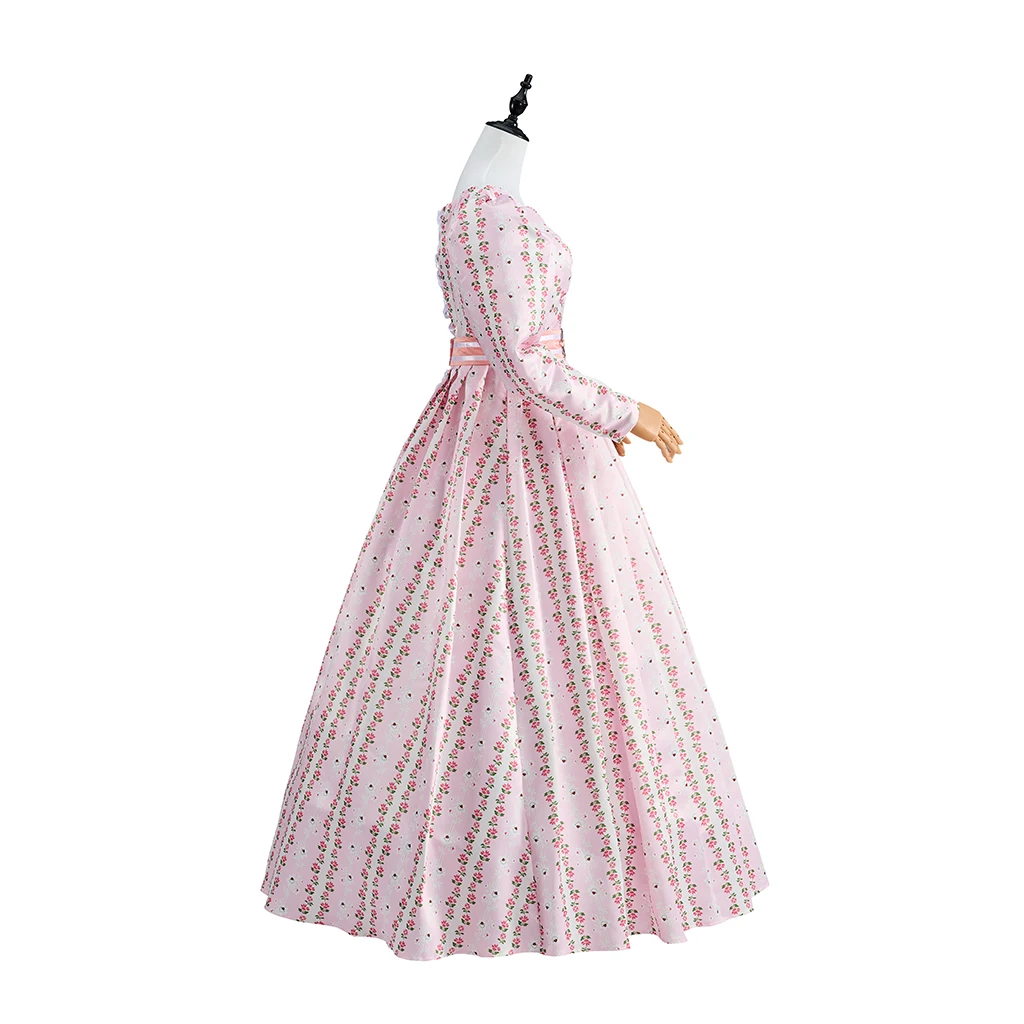 

Custom Made Gentleman Jack Sophie Rundle Cosplay Costume Victorian 19th Century British Floral Dress Costume
