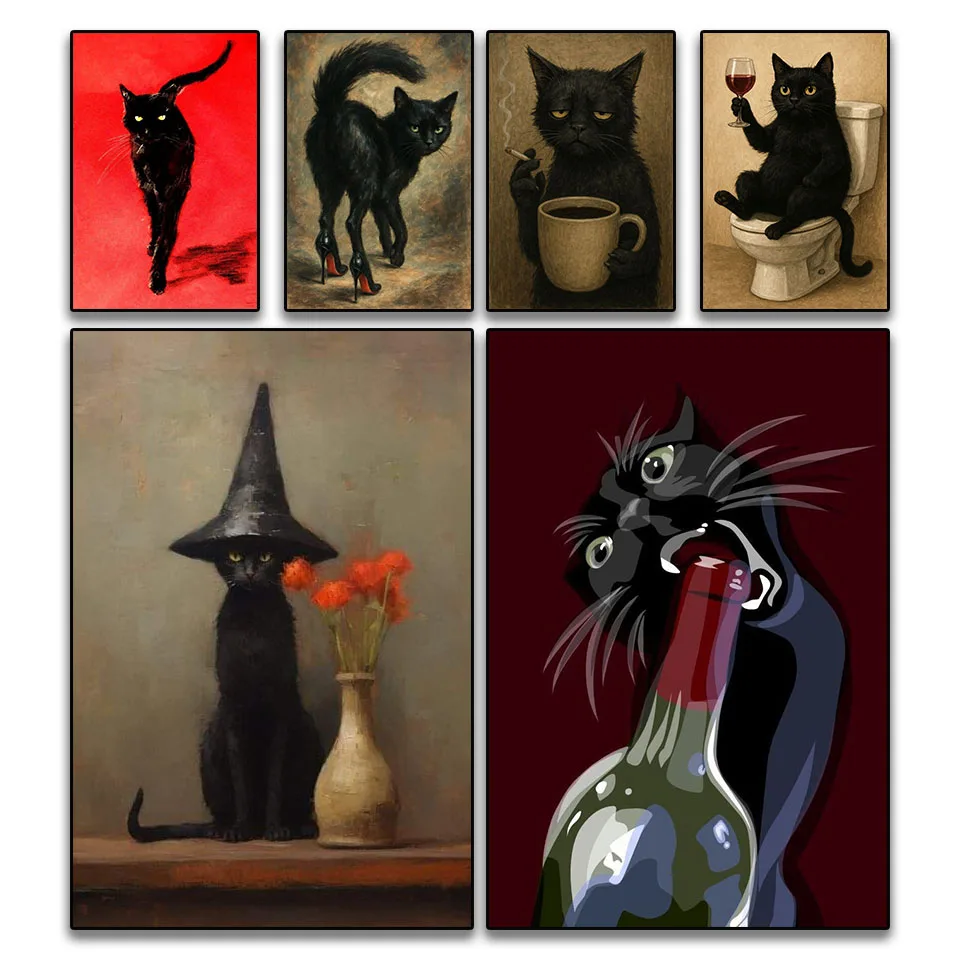 

Абстрактная кошка 5D DIY Алмазная картина Художественная мозаика Набор для вышивания Квадратный круглый горный хрусталь Ручная работа Вышивка крестиком Акриловый домашний декор