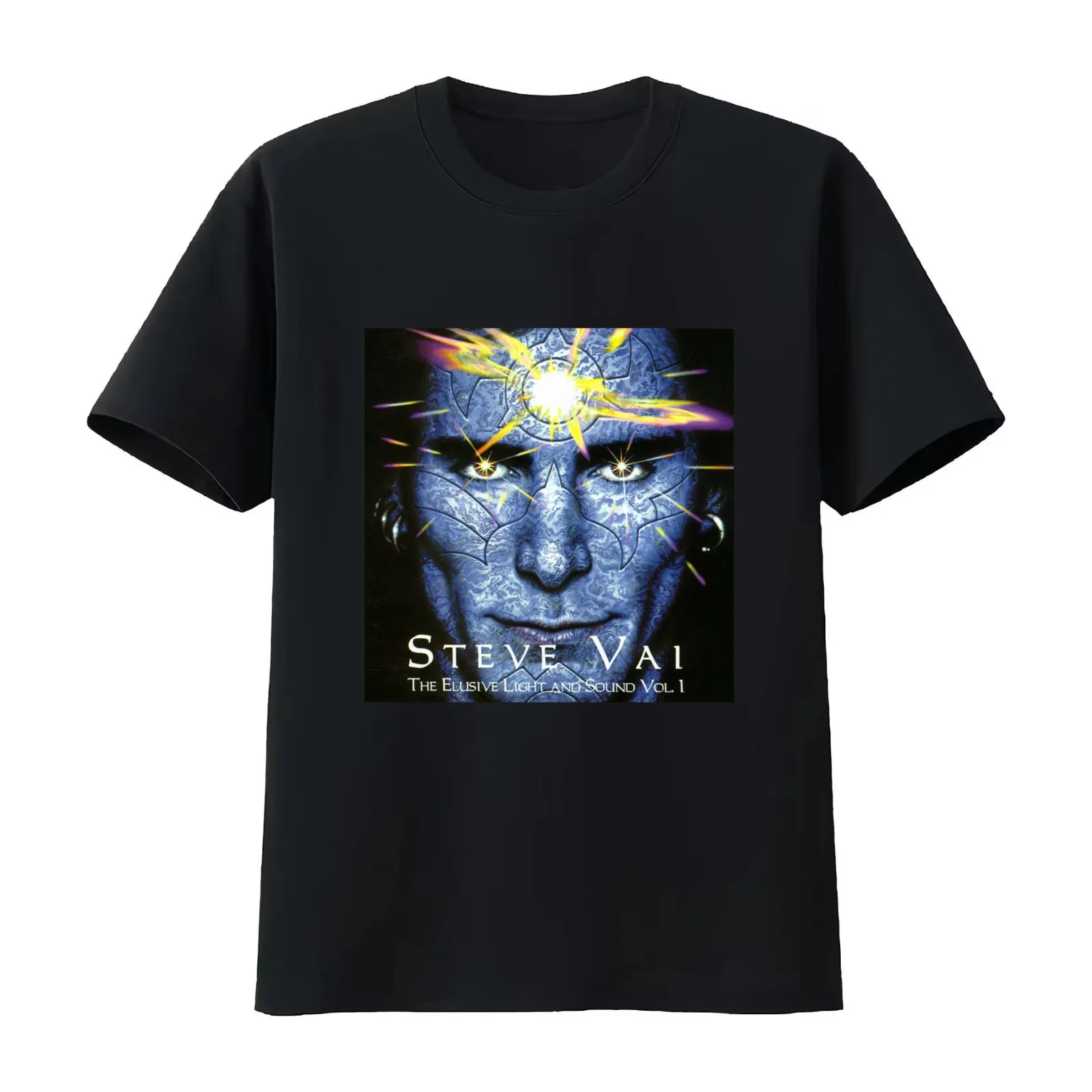 Steve Vai the elusive light and sound volume T-Shirt Summer Casual Cotton Tee Oversized Streetwear Tops Vintage Graphic Print