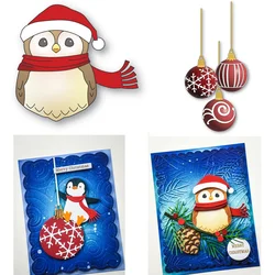 Christmas Snowy Owl Metal Cutting Dies for DIY Making Card Scrapbook Embossed Paper Album Craft Supplies 2025 New Cut Die