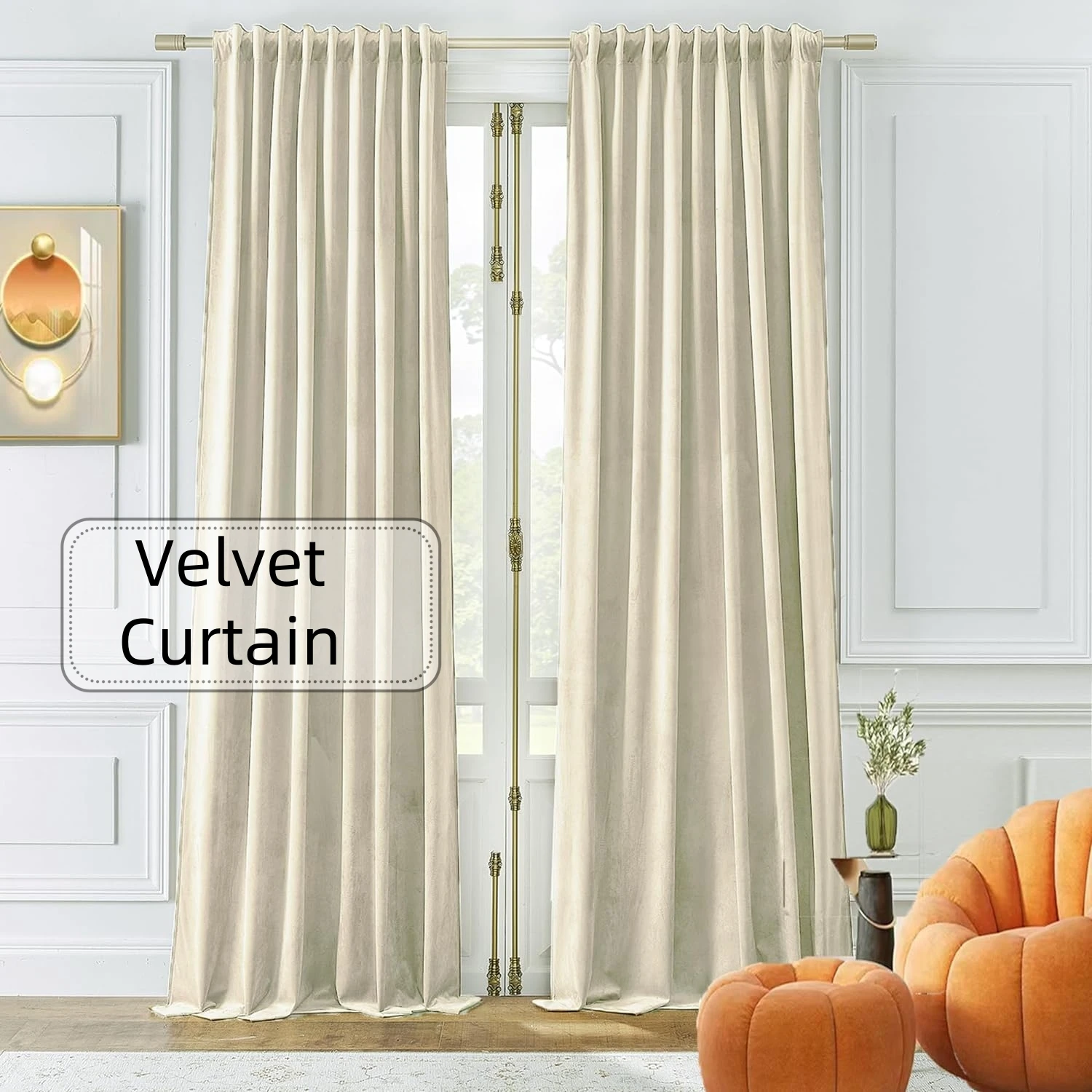 310cm Height Custom Made 70-80% Blackout Living Room Window Velvet Curtains Bedroom Curtains Drapes Solid Color Curtain