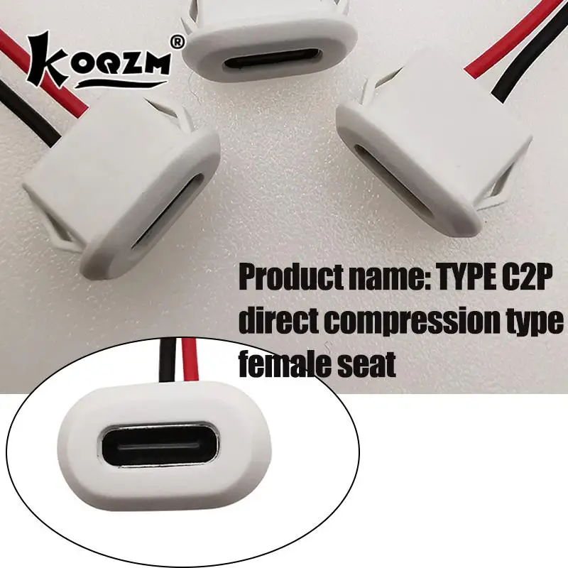 USB Type C Connector Type-C With Card Buckle Female Fast Charging Jack Port USB-C Charger Plug Socket Desk Lamp Elliptical