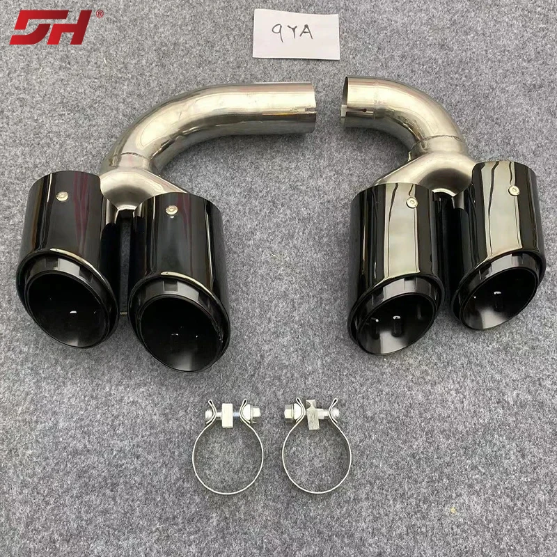 Quad Exhaust Tip  Hybrid Petrol Muffler Tip Tailpipe Exhaust System Nozzle Tips for Porsche Cayenne 9Y02018-2025