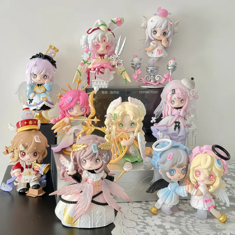 Genuine Spot Ghost Keeno Fifth Generation Angel City Series Trendy Play Blind Box Collection Figurine Desktop Ornament Girl Gift