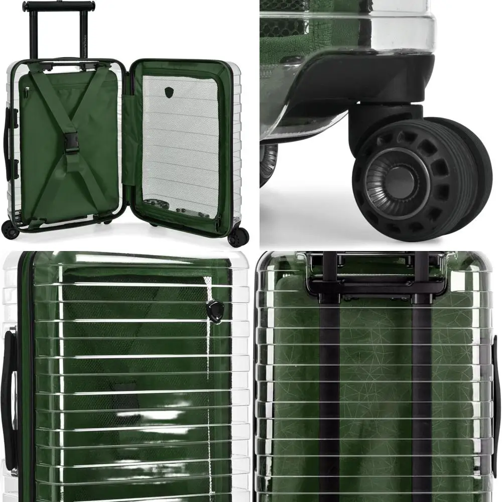 

Millennial II 22 Transparent Hardshell Spinner Suitcase for Travelers