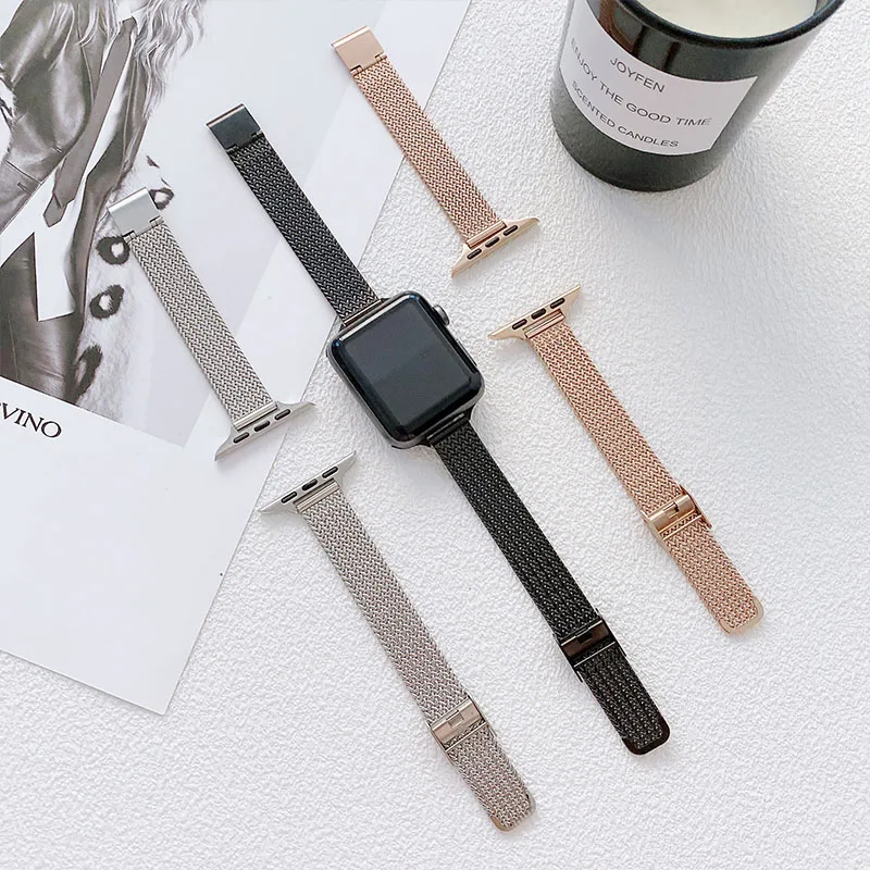 Premium Thin Metal Watch Band - Mesh Coil Strip 리뷰 및 가격