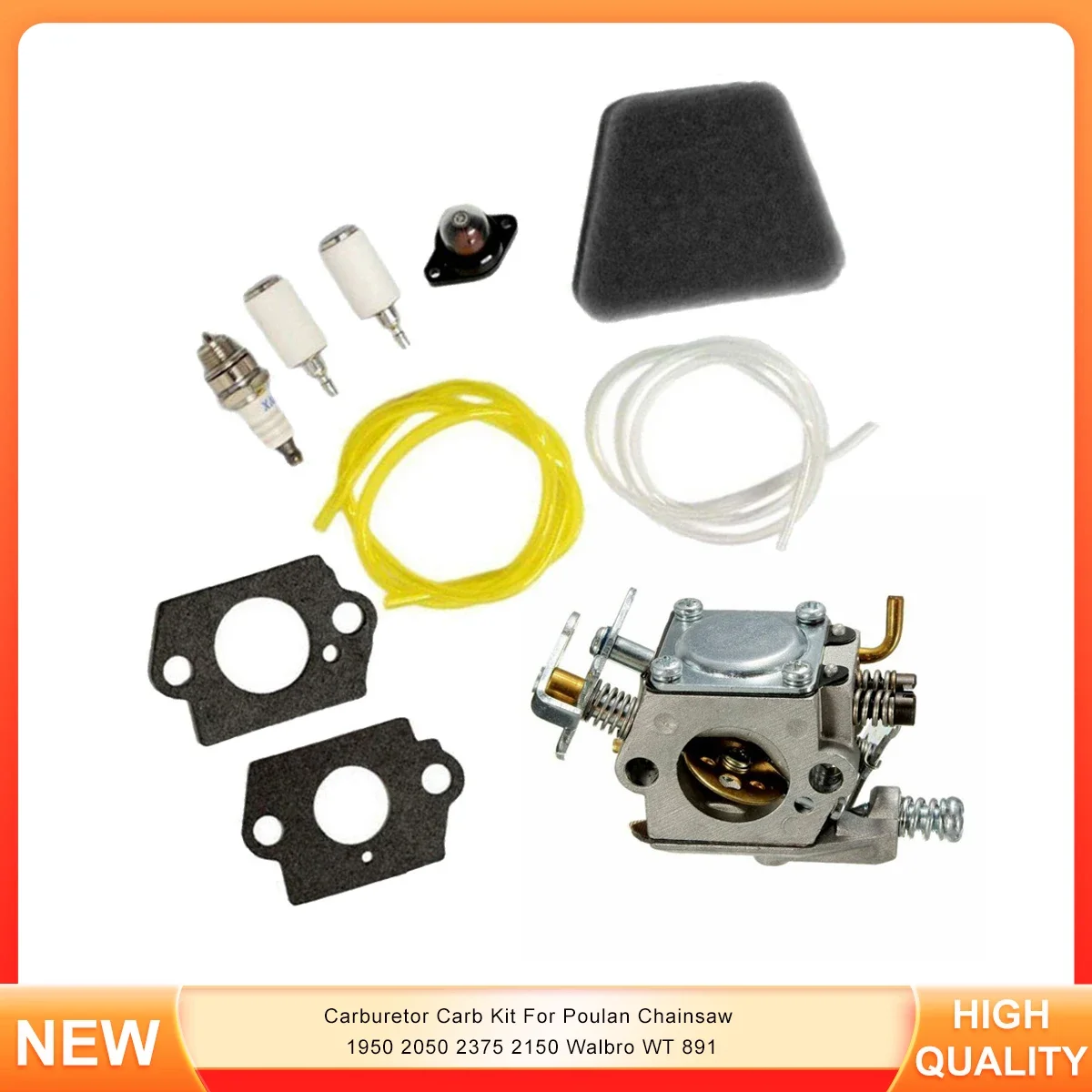 

Carburetor Carb Kit For Poulan Chainsaw 1950 2050 2375 2150 Walbro WT 891