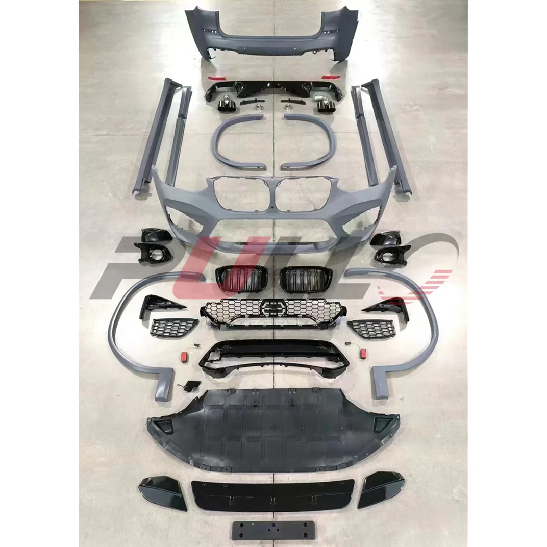 

Hot Selling Body Kit for BMW X3 G01 G08 2018-2021 to X3M Include Front Rear Bumper Grille Side Skirts Eyebrows Rear Lip Pipes