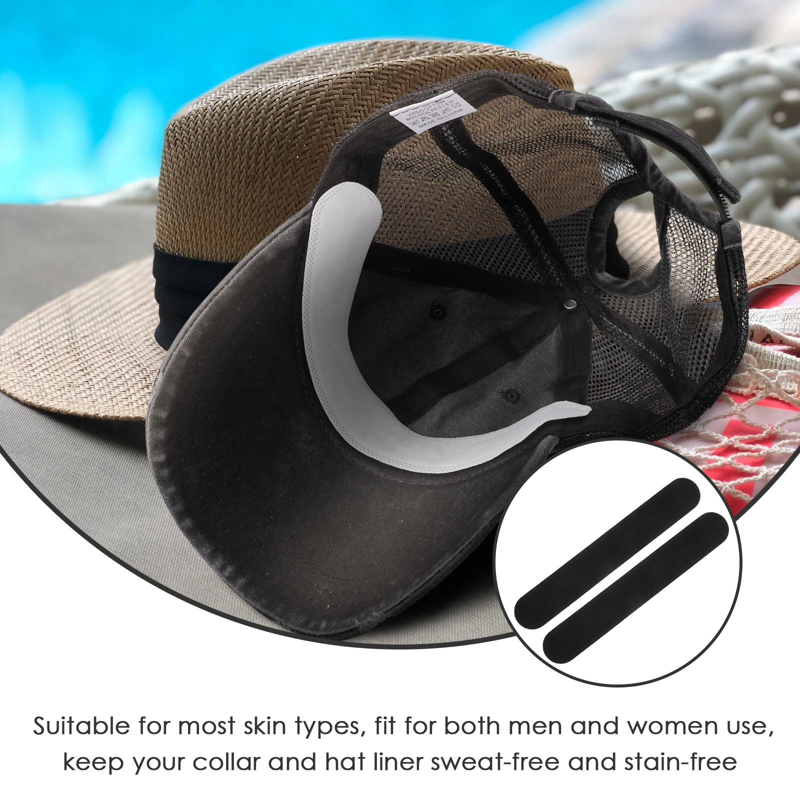 Disposable Sweatband Absorbent Hat Liner Pads Quick Dry Sports Labor Protection Premium Material Soft Comfortable Keep Eyes Face