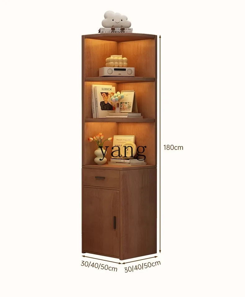 LTT floor corner storage cabinet narrow storage cabinet living room sofa side cabinet