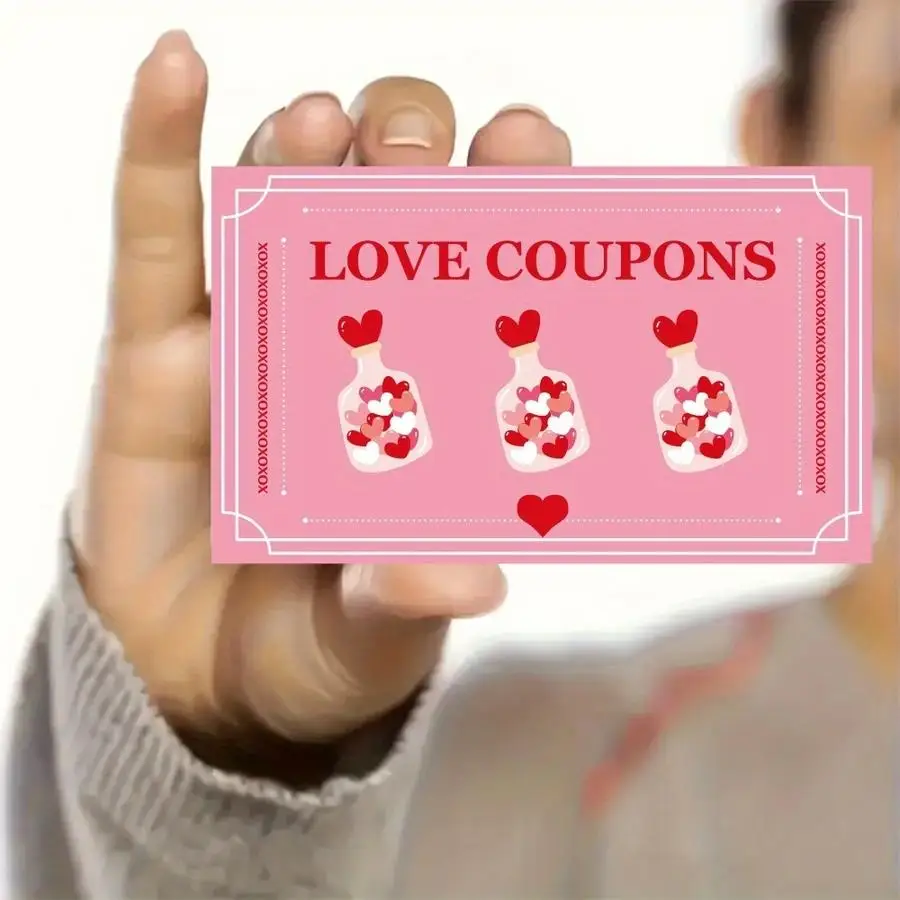 1/5/10/20/50/100pcs Lucky Pink Scratch-Off Cards, DIY Scratch-Off Cards, Wedding Party Decorations, Gift Cards for Couples, Surp