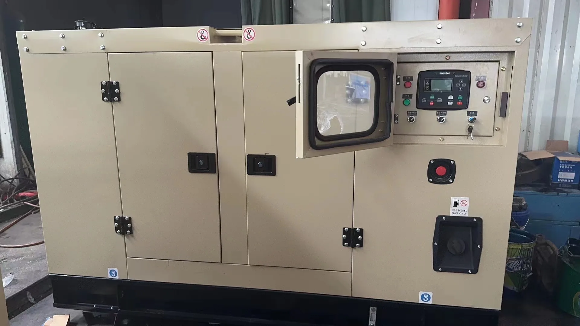 Weifang 30kw 37.5kva soundproof/silent diesel generator 30kw with ATS and ZH4100D and brushless alternator and base fuel tank