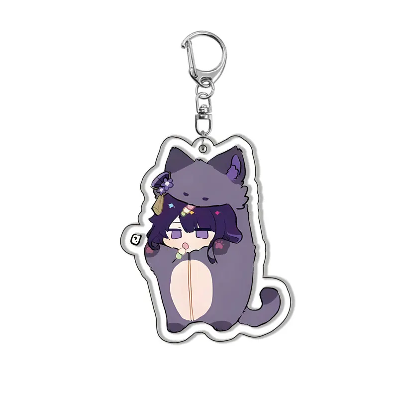 Genshin Impact Project Cute Animal Styling Anime keychain For Wanderer Nahida Miko Kaey Thoma Ayato  Xiao Diluc Beelzebul Hu Tao