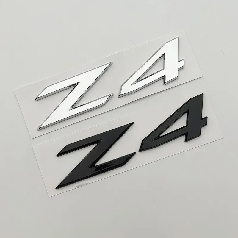 3D ABS chrome black logo Z4 emblem plate sticker car trunk badge for Z4 E85 E89 accessories