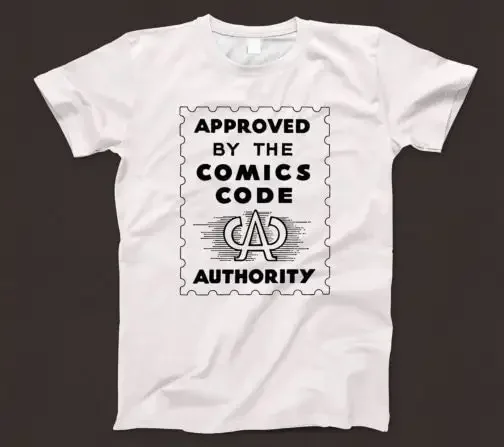 Approved By The Comics Code Authority T Shirt 830 Retro White