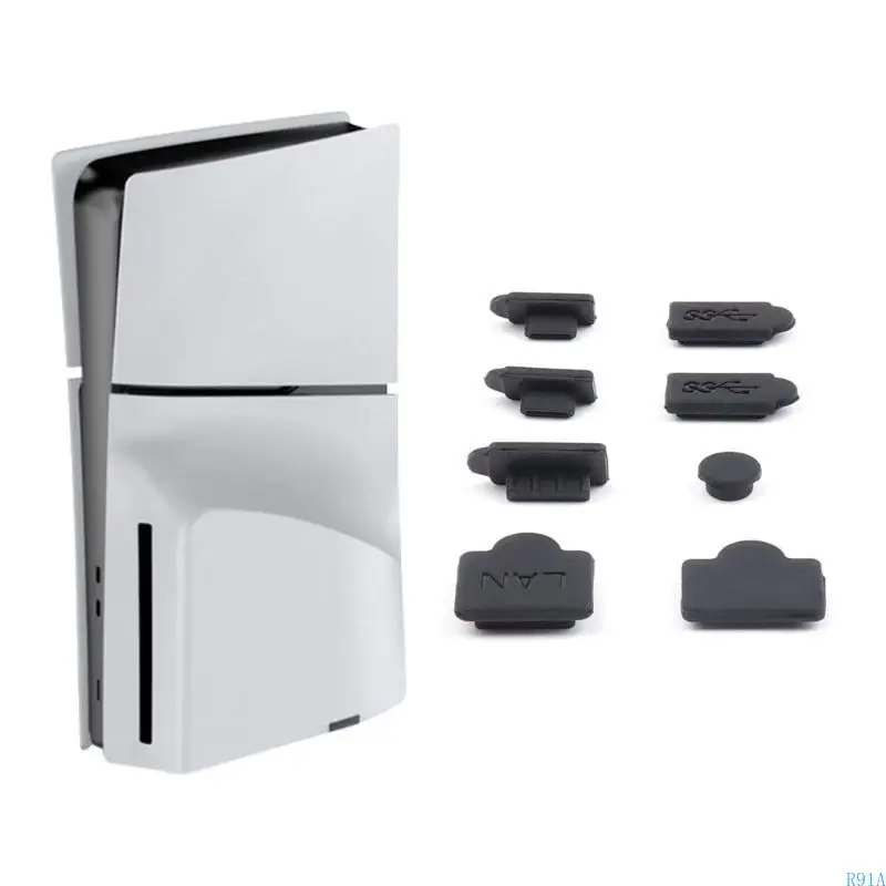 R91a Gust Sluge for PS 5 Antidust Cover Gaming Accessories Dustproof Plug