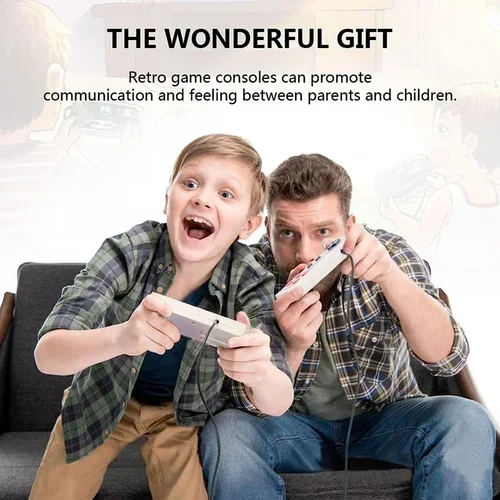 Imagen 2 del producto Mini Consola de Videojuegos Portátil Familiar, Salida AV, Retro, 620 Juegos Clásicos Integrados, Doble Control, Reproductor de Juegos