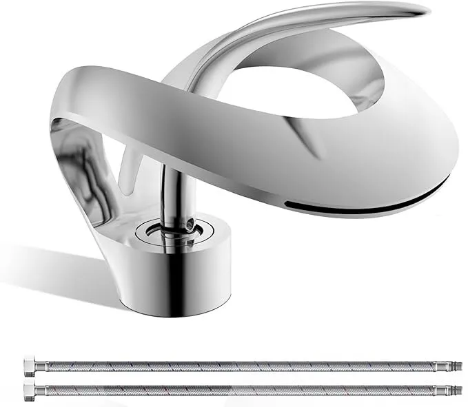 

Bathroom Faucet 1Hole Lavatory Sink Vanity Single Handle Mixer Tap Faucet Chrome