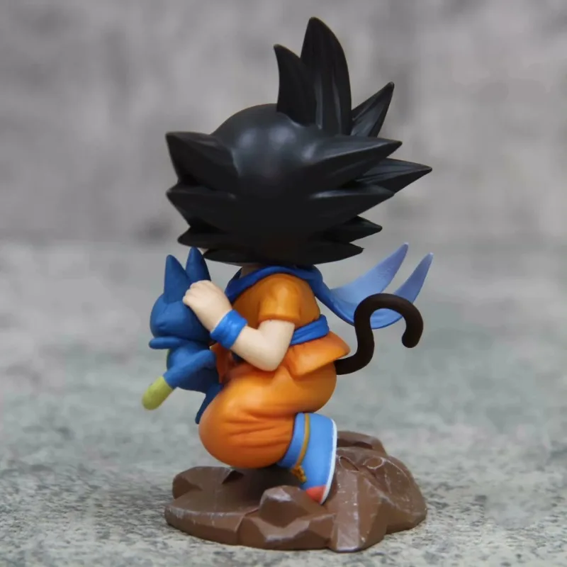 Dragon Ball Z Son Goku Anime Figure, Holding Poole, Cute Collection, Childhood Goku Aciton Figure, Model Toy, Hoilday Gifts, En stock