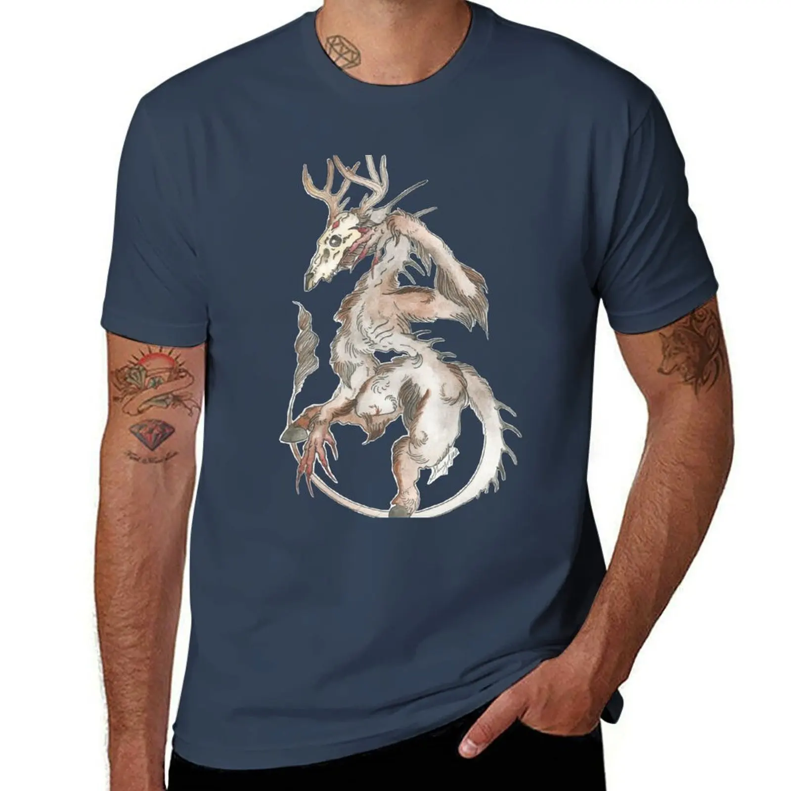 

Wendigo T-Shirt Daily Work Short Sleeve Top