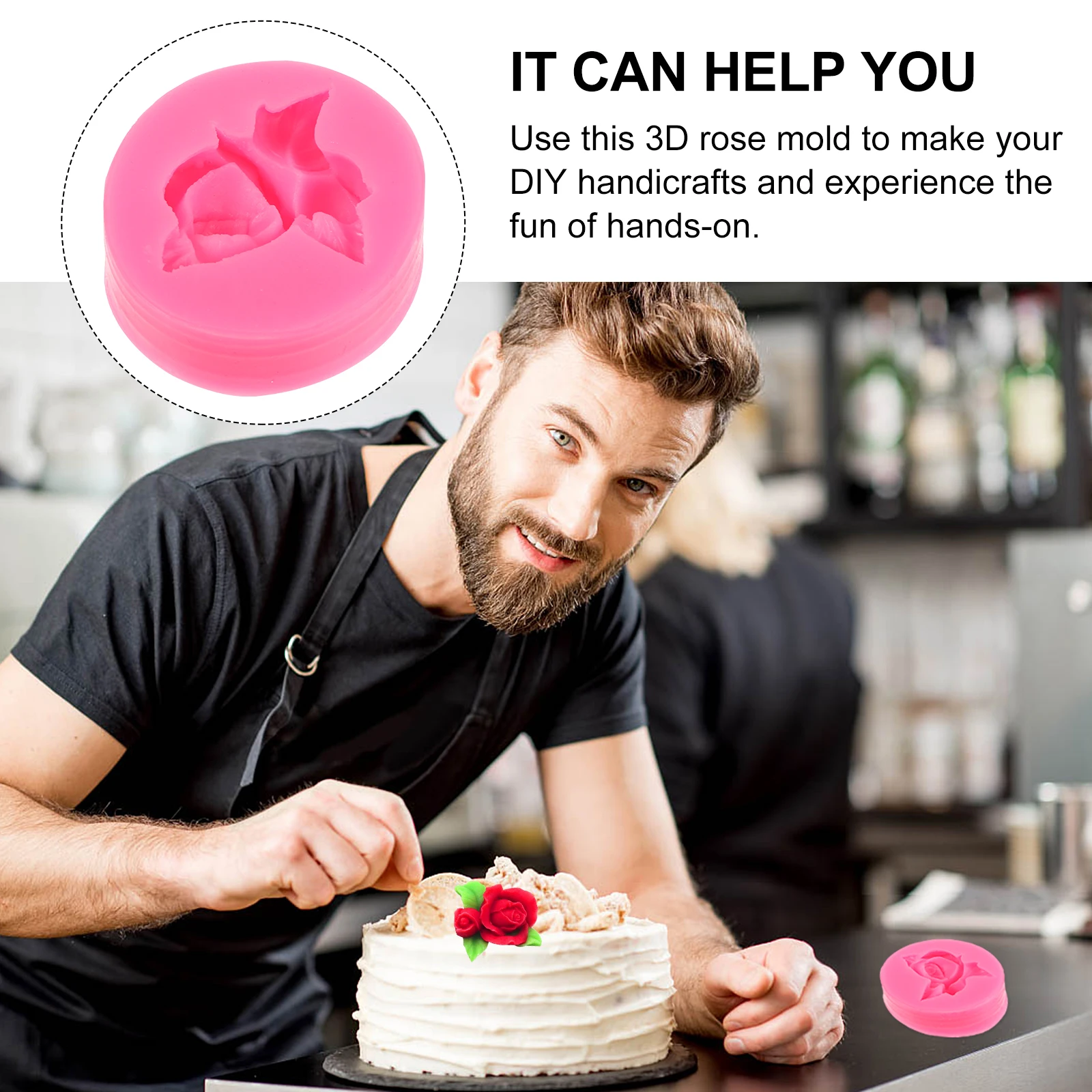 

Silicone Mold Cake Soap C y 3D Rose Diy Silicone Mold Design Sugarcraft Tool C Making DIY H Flower Casting Molds