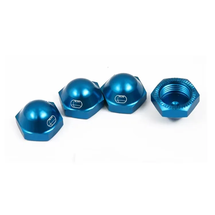 Full metal enclosed tire lock nuts for LOSI 5IVE-T KM X2 ROVAN LT DTT