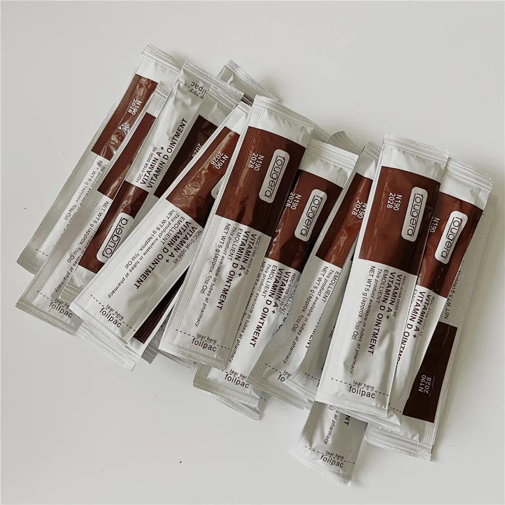 

100Pcs Fougera Tattoo Repair Aftercare Vitamin Ointment A&D Anti Scar Healing Gel Cream Permanent Makeup Eyebrow Lip Supplies