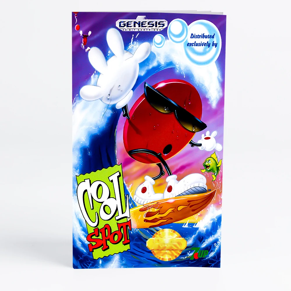 

Retro Cool Spot 16bit game cartridge for Sega Genesis Megadrive video game consoles