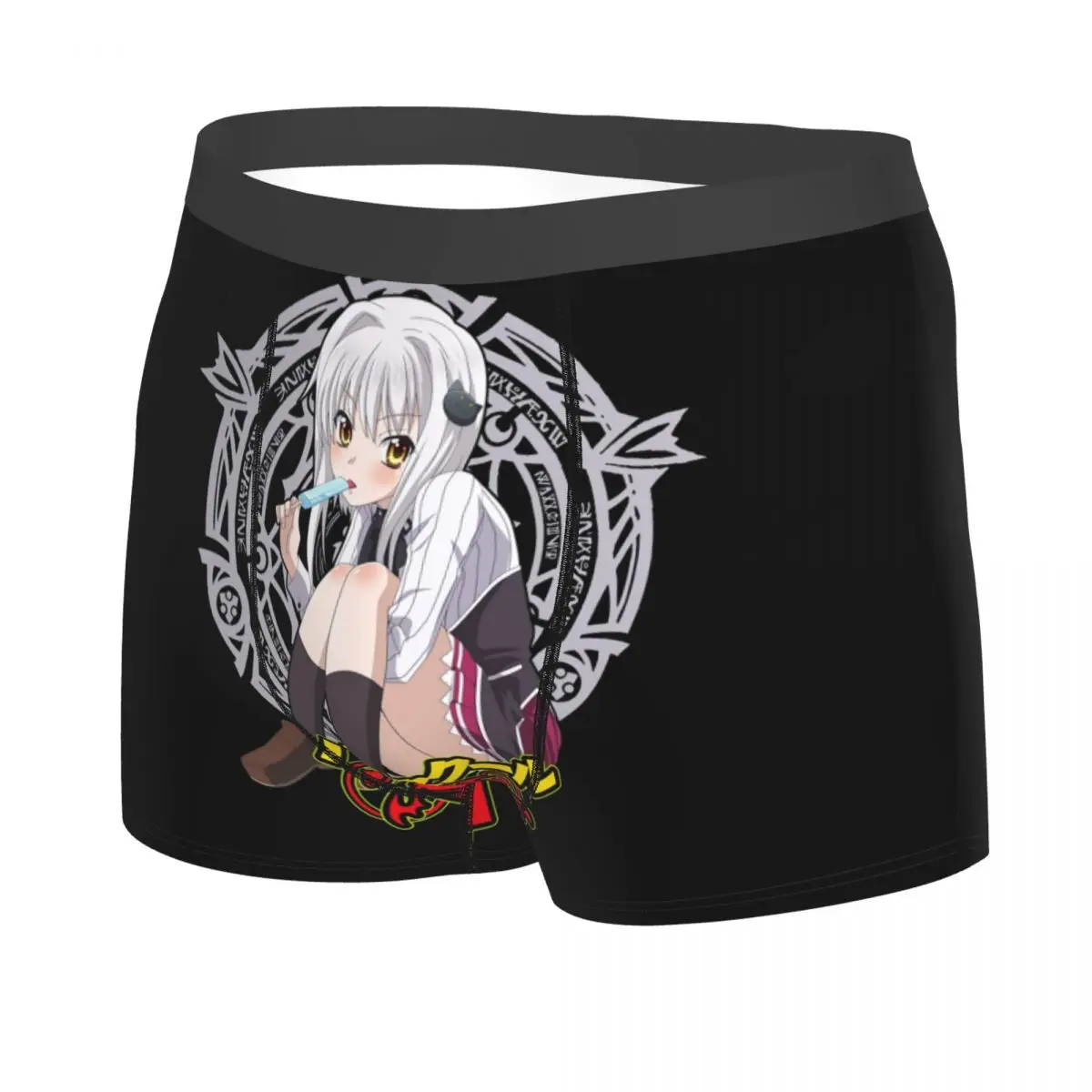 Custom Tojo Koneko Love High School DxD Anime Japanese Name Underwear Men Sexy Print Custom Boxer Shorts Panties