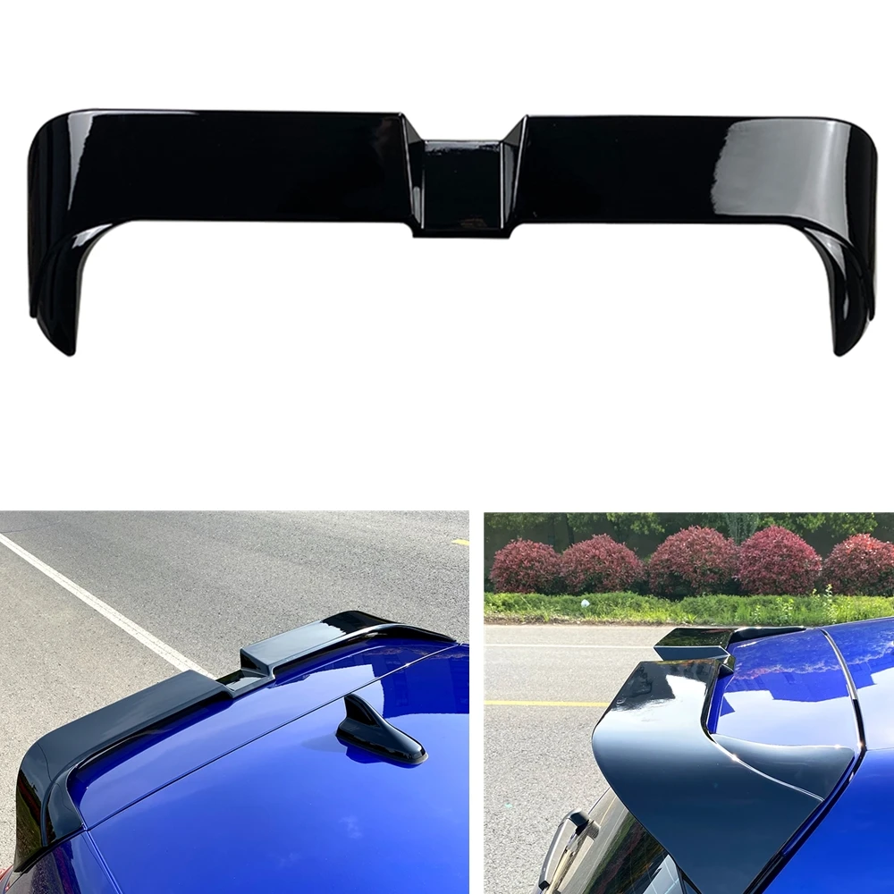 

For Volkswagen VW GOLF 8 MK8 2020-2021 Rear Roof Spoiler Wing Glossy Black Tail Window Cover Trim Trunk Lid Roof Splitter Lip