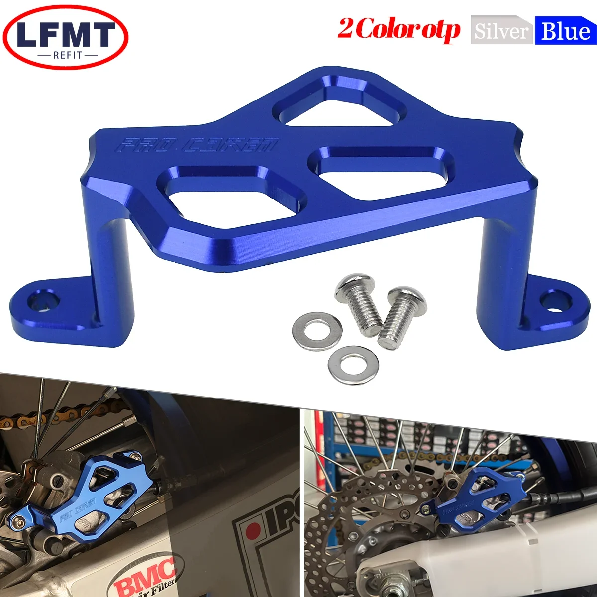 

2024 NEW Motorcycle CNC Rear Brake Caliper Guard Protector Cover For Yamaha YZ125 YZ250 YZ125X YZ250X YZ250F YZ450F 250FX YZ450F