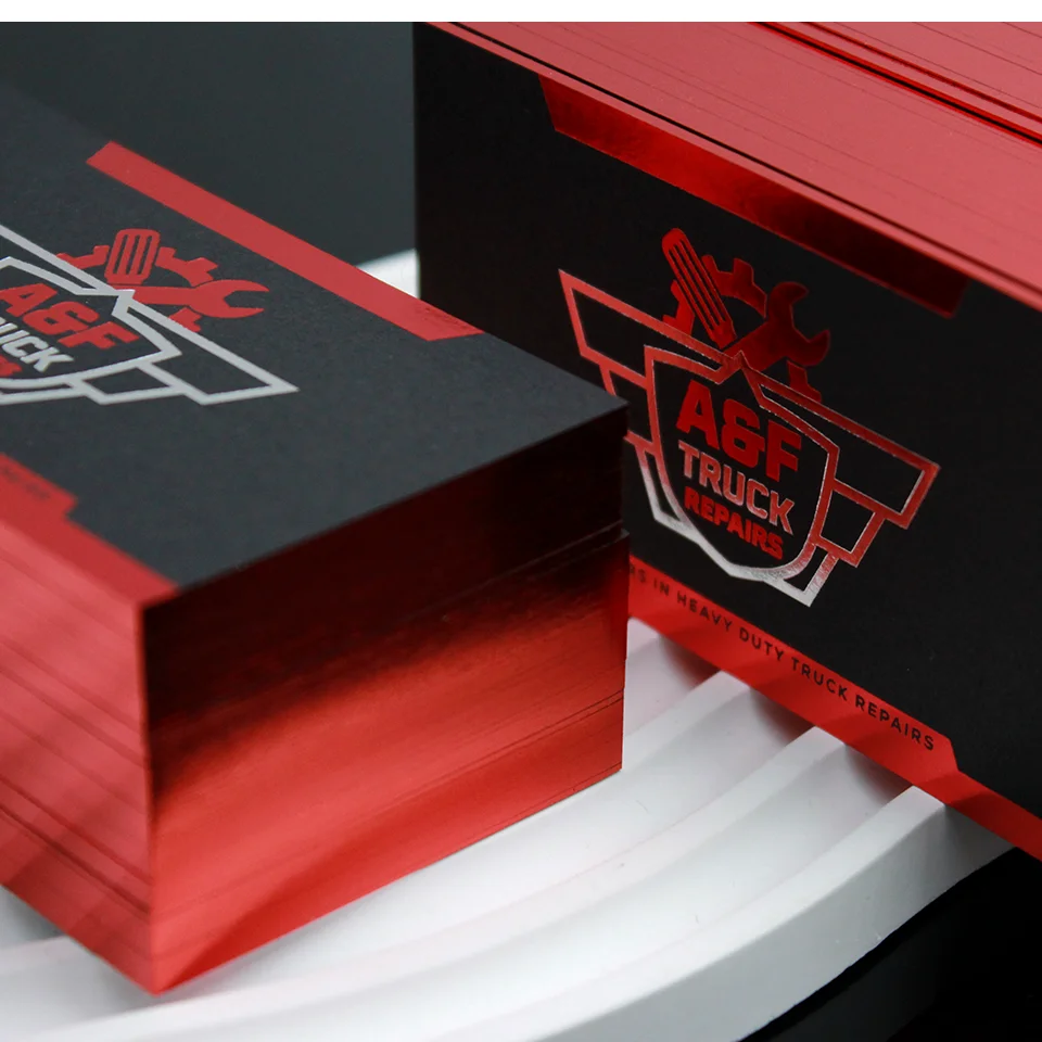 Custom High End Full Color Edge /black size Printing Thick Business Cards  Custom Full Color Edge business card