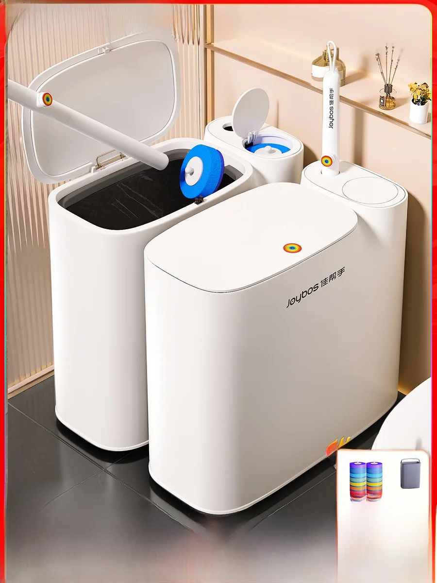integrated-toilet-brush-and-trash-can-disposable-bathroom-cleaning-tool-with-lid-for-home-use-filler-long-tube-shape
