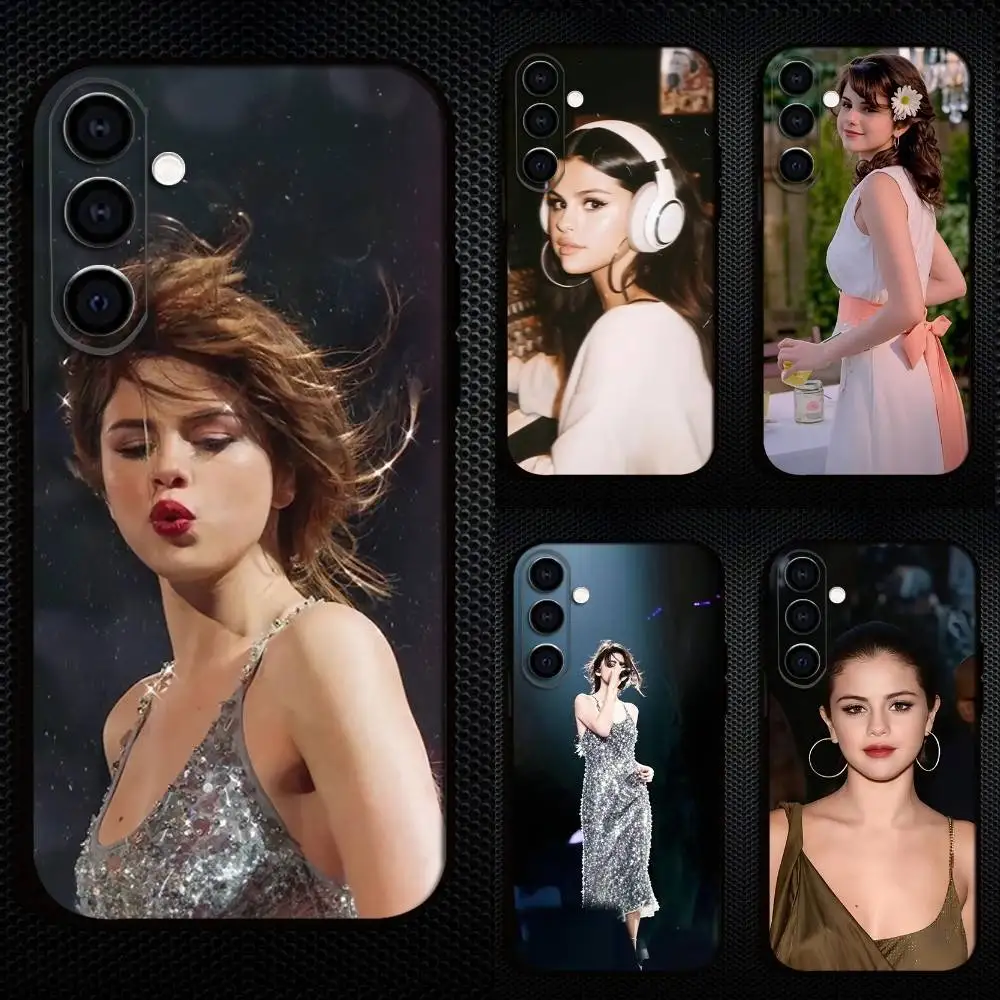 

S-Selena G-Gomez Singer Phone Case For Samsung Galaxy A73,A72,A71,A70,A53,A52,A51,Others Soft Black Cover